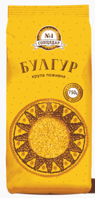 Крупа пшенична Булгур з твердих сортів пшениці ТМ Сонцядар, 750г